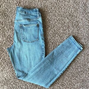 Maurices Blue Skinny Jeans Medium-Light Wash